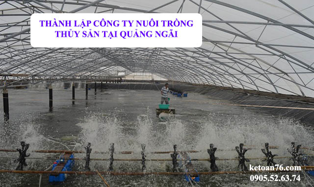 Thủ tục thành lập công ty nuôi trồng thủy sản tại Quảng Ngãi