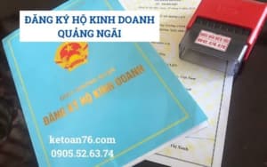 Thủ tục đăng ký hộ kinh doanh tại Quảng Ngãi
