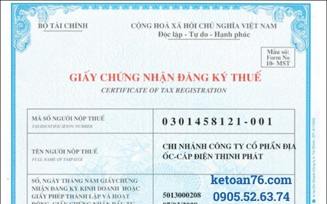 Tư vấn đăng ký mã số thuế hộ kinh doanh tại Quảng Ngãi